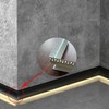 Besseto 2Pair/4PCS Baseboard LED Aluminum Channel Outer Corner, L-Shape Angle