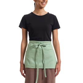 MEEMA Waist Apron with 3 Pockets | Waitress Apron | Waitress Apron with Pockets | Half Aprons With Pockets | Server Aprons Women