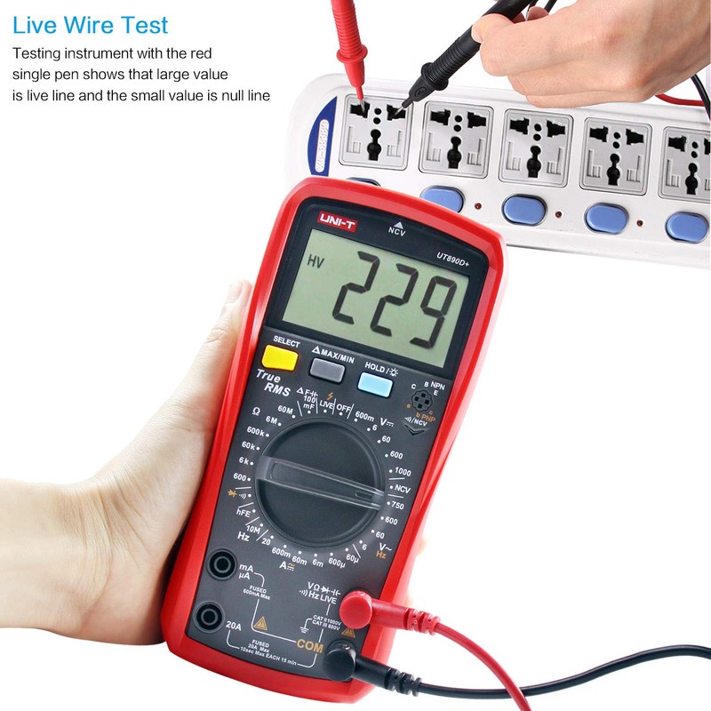 Multimeter UNI-T UT890D+ RMS Voltmeter Ammeter Ohmmeter AC/DC Counter Current