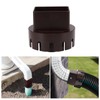 Rain Gutter Downspout Adapter, Plastic Drain Downspout Extender Connector Flexible