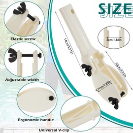 Hiboom 2 Pack Swimming Pool White Tablet Holder Tool for Pool Maintenance for 3 Inch Tablets