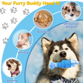 BoYoYo Tough Dog Toys for Aggressive Chewers Large Breed, Dog Chew Toys for Aggressive Chewers, Indestructible Dog Toy for Large Dogs, Durable Dog Toys, Large Dog Toys for Big Dogs, Squeaky Dog Toys