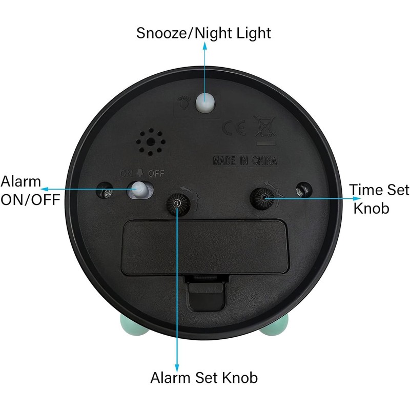 ZeiLaBang Kakadi Silent Learning Alarm Clock for Boys and Girls,