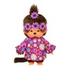 Sekiguchi 252893 Original Monchhichi Girl Flower Power in Purple and