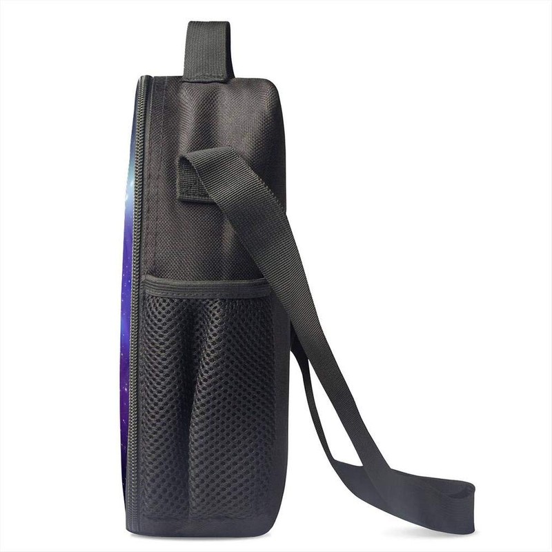 JIMOWANG Galaxy Wolf Insulated Lunch Bag with Shoulder Strap and