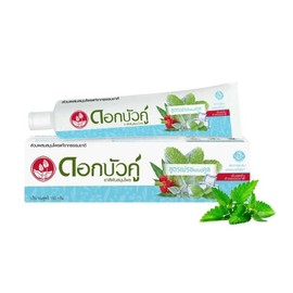 Dok Bua Ku Zahnpa Herbal Cool – 100g – Fluoridfreie Erfrischungsformel – Natürliche Thailändische Kräuterzahnpasta – Ultra-frischer Atem