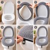 Thickened Toilet Seat Cushion for Winter – Soft Machine-Washable Cover