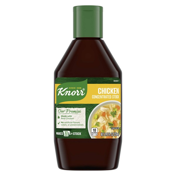Knorr Concentrated Stock For a Flavorful and Aromatic Chicken Stock Chicken Gluten Free and No Artificial Flavors, Colors or Preservatives 8.45 fl oz