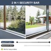 Sliding Door Security Bar，17.5-50 inch Adjustable Patio Door Security bar,