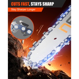 Fit for Milwaukee Chainsaw Chain, 16 Inch 3/8" LP Pitch .043" Gauge 56 Drive Links R56 Fits for M18 FUEL, Fits for DEWALT DCCS690B, Fits for Greenworks 20322, Fits for EGO CS1613 and More (3 Chains)