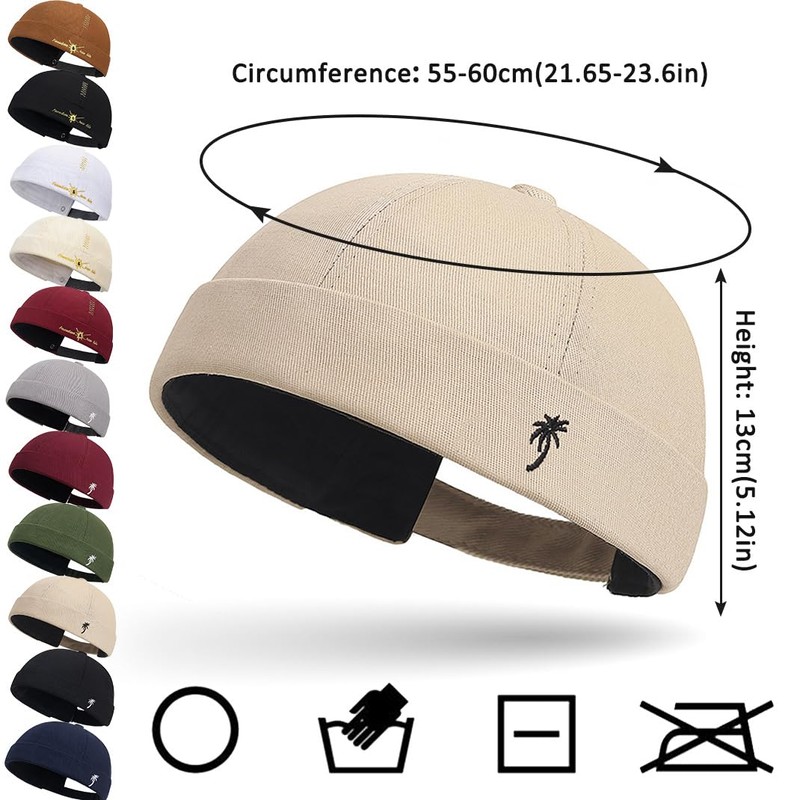 Cotton Docker Cap Sailor Hat Harbour Hat Original Docker Hat