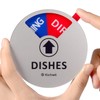 Kichwit Dishwasher Magnet Clean Dirty Sign Indicator with Running and