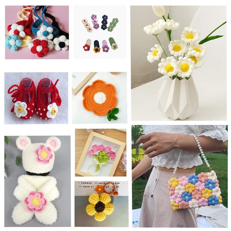 Flower Loom Kit, Round Knitting Loom Set with 1 Plastic