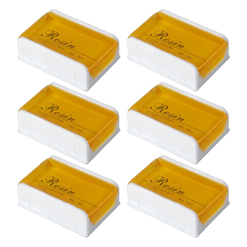 6Pcs Violin Rosin Bow String Rosin Instrument Accessory Low Dust