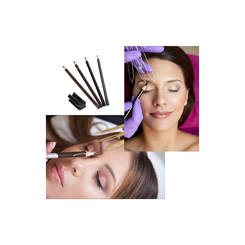 Eyeliner Eyebrow Pencil Set, Eyebrow Pencil Sharpener Professional Salon Makeup