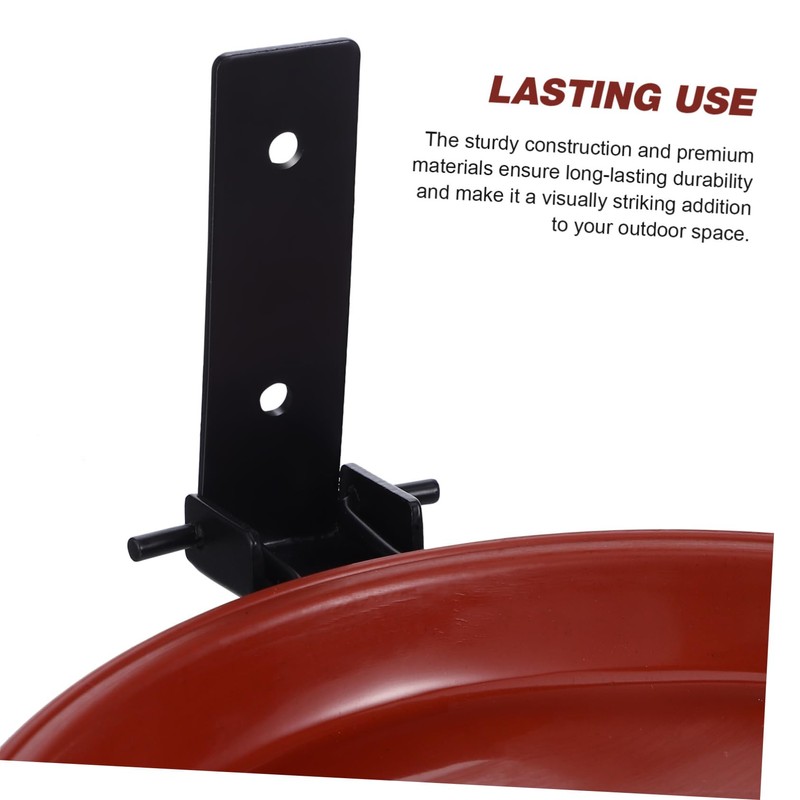 Yardwe 1 Set double layer hanging bird bath balcony bird