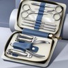 Ziyero Manicure Set 11-Piece with Case, Stainless Steel Manicure/Pedicure Set,