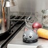 Kikkerland KT44 Kitchen Timer CAT, Steel, Grey