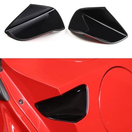 e-power-auto-Trim Gloss Black Cover trims Body Door Handle Bowl Cover Trim for 2014-19 Corvette C7