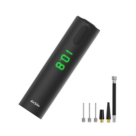 AirSilo Fast Electric Ball Pump with LED Pressure Gauge (Max 15PSI) for Football, Basketball, Volleyball, Rugby, Soccer, Swimming Ring etc. with Needles.