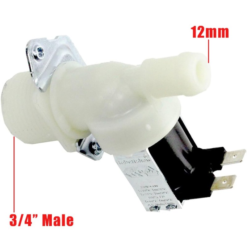 Solenoid Water Valve, DC 12V Water Inlet Valve Normally Closed