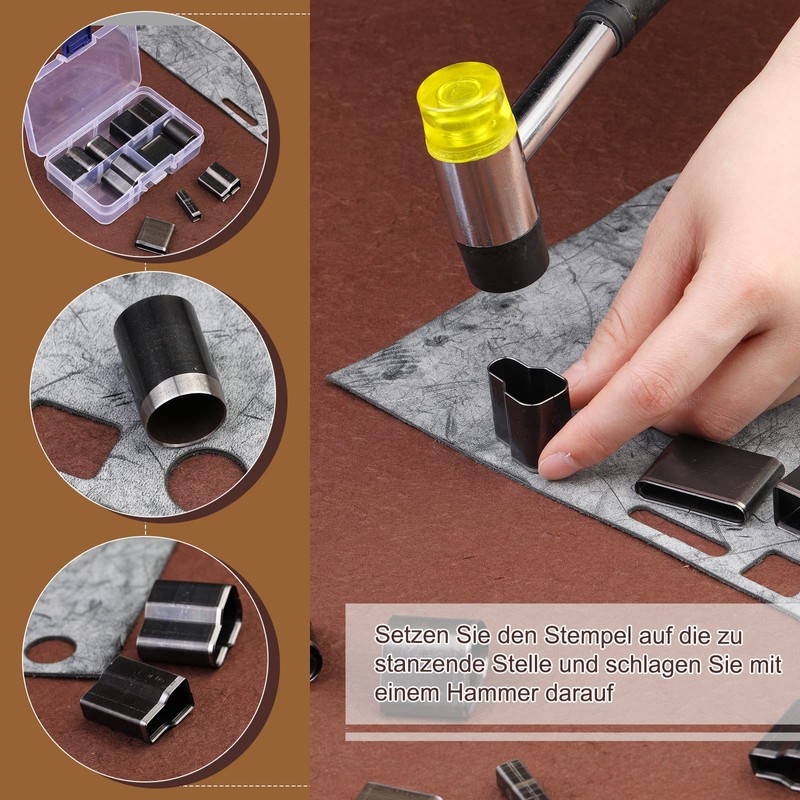 KAMAIKA 26 Shapes Style Leather Hollow Cutter Punching Tools, Leather