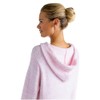 Softies Women's Ultra Soft Marshmallow Hooded Lounger, Pink, 2X/3X