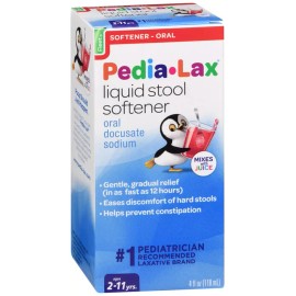 ON CONTAINER FLEET PEDIA-LAX STOOL SOFTENER 4OZ   docusate sodium ORAL SYRUP 50 MG/15ML x 3