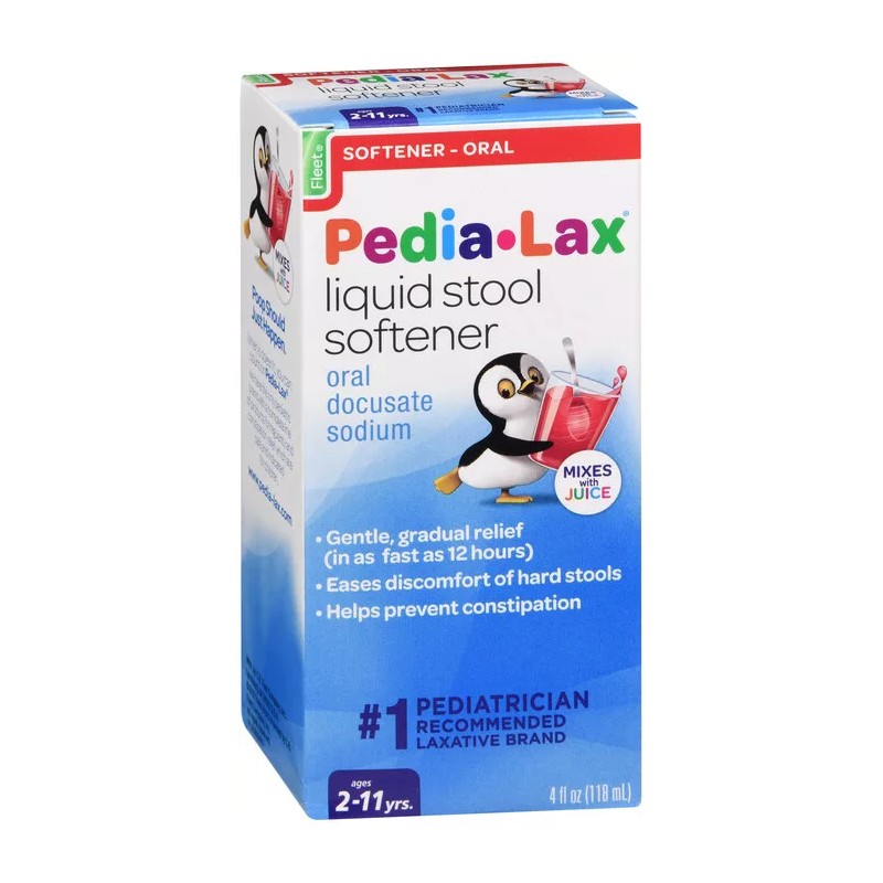 ON CONTAINER FLEET PEDIA-LAX STOOL SOFTENER 4OZ docusate sodium ORAL