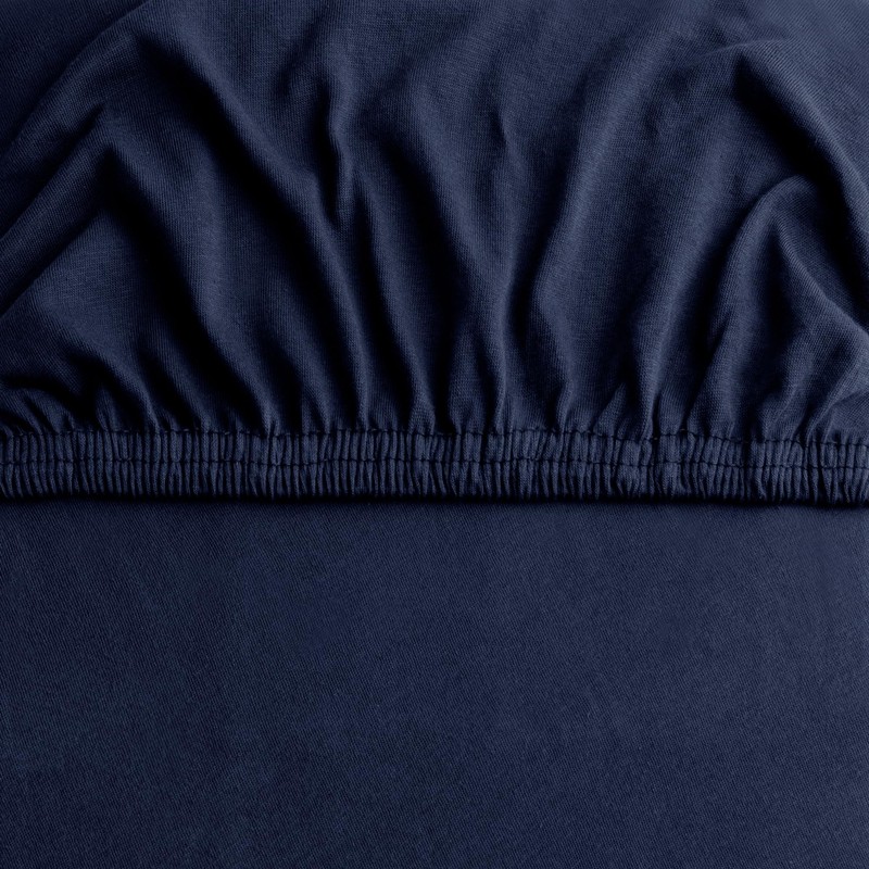 DecoKing Fitted Sheet Super King 100% Combed Cotton Soft Jersey