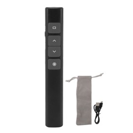 Presentation Clicker Multifunction Accurate High Sensitivity Wireless Charging PPT Page Turning Pen for Business Meeting Teaching Black