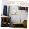 NAMOARLY Triangular Wooden Wall Shelf Brackets Decorative Support for Floating