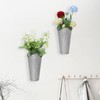 2PCS Iron Art Wall Planter Hanging Flowers Pot for Home