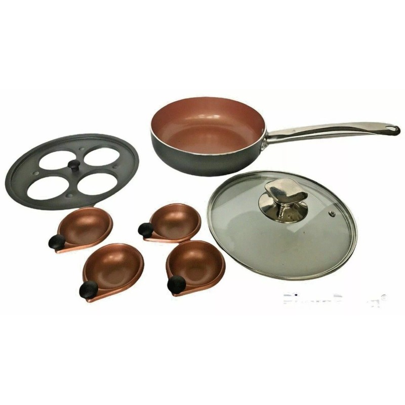 Parini 8" Copper Non-stick Egg Poacher - Brand New