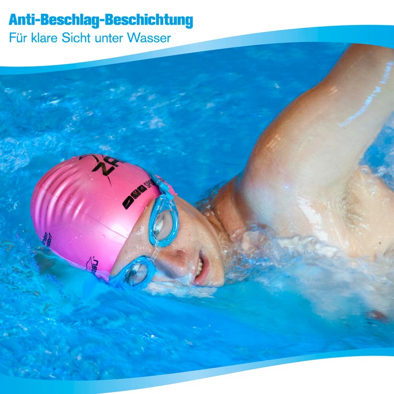 B&S Shell Unisex Adult Swimming Goggles Anti-Fog Lenses UV Protection
