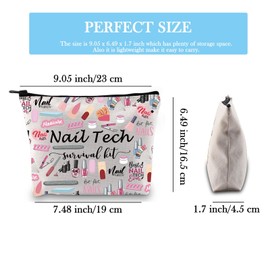 GJTIM Nail Tech Gift Nail Tech Survival Kit Accessories Travel Organizer Bag Manicurist Gift Nail Artist Gift Beautician Gift (Nail Tech2 Bag)