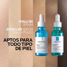 La Roche Posay Kit Hidratante Anti-marcas Hyalu B5 Serum + Effaclar Serum