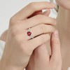 Yaresul Ruby Ring for Women July Birthstone Ring Sterling Silver