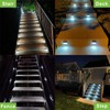 XLUX Solar Powered Lights for Deck Steps Stairs Fences Pathway