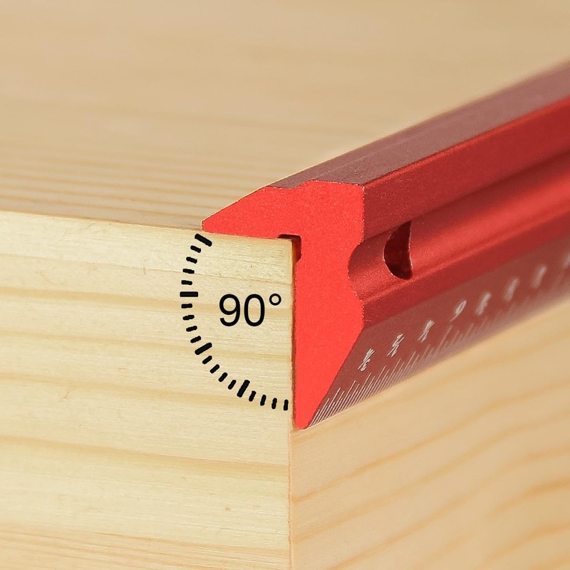Woodworking Edge Ruler Set Corner Rulers Precision Edge Measuring Ruler