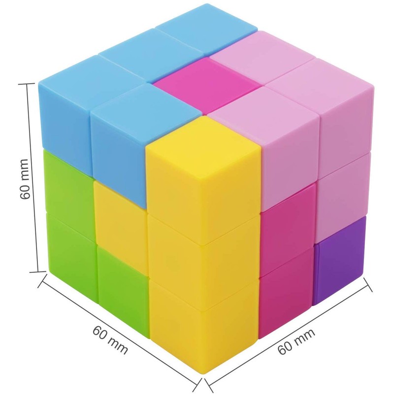 XMD Magic Cube Magnetic Block Magic Blocks Magnetic Puzzle Montessori