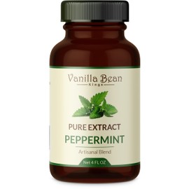 Pure Peppermint Extract for Baking and Flavoring - 4 OZ - Premium Quality Natural Flavors for Baked Goods, Desserts, & Cooking