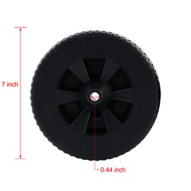 7 Inch Grill Wheel Replacement for Dyna Glo Grill Parts DGF493BNP DGH474CRP Grill Replacement Wheels DGH450CRP DGB463CNP DGF510SBP BBQ Wheels Parts 70-05-104 Dyna Glo Wheel Replacement Kit Plastic