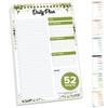 Decorably Daily Planner Pad Minimalist - Daily To Do List