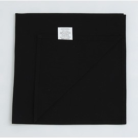COTTONVILL 100% Cotton Cloth Napkins Highly Absorbent Fabric (18x18 inch 12 Pack, 02-Black)