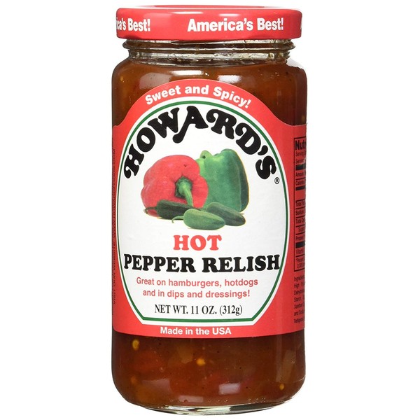Howards Hot Pepper Relish 11oz. (Pack of 1)
