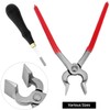 QWORK Flat Pliers-Leather Press Pliers and Pro Detail Rougher, Roughing