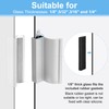 VYH 3-3/4" Aluminum Frameless Shower Door Handle with Metal Strike,