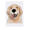'Golden Retriever Face' Temporary Tattoo - Water Resistant, Skin-Safe, Non-Toxic