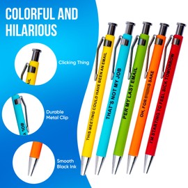 OFFENSIVE CRAYONS Pens- office stationary, gag, funny gift, 5 Count (Pack of 1)